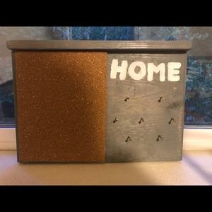 cute home made key holder and pin board